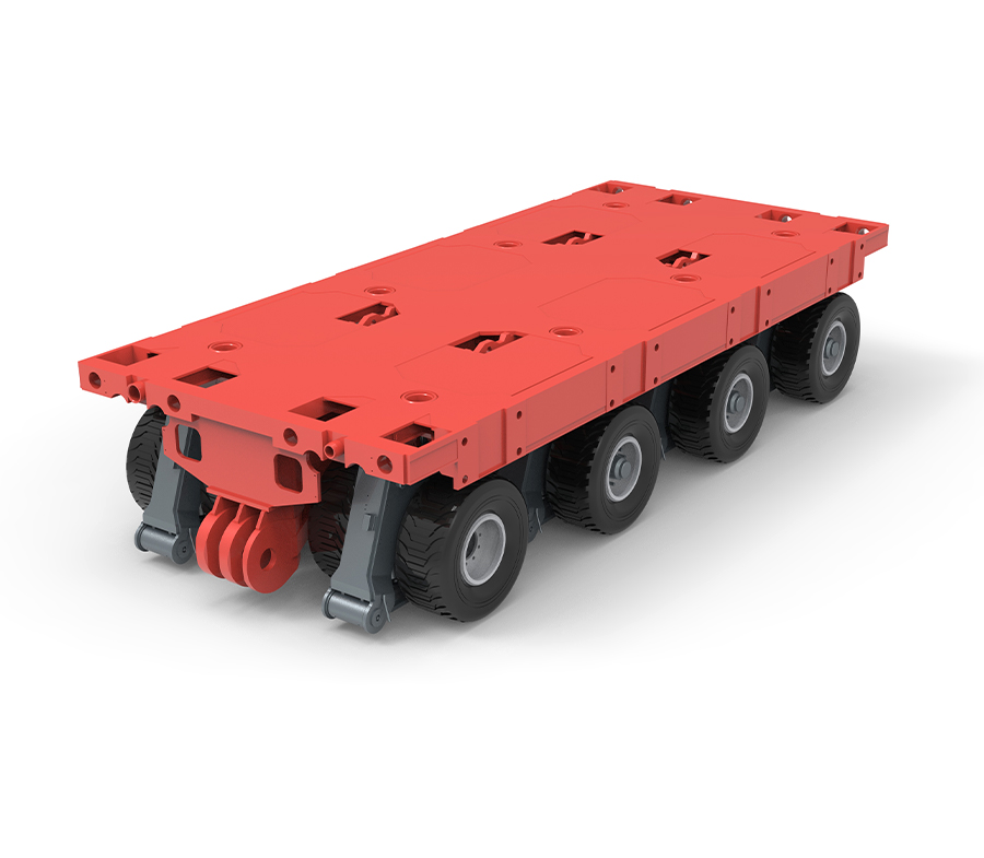 Samobieżny transporter modułowy KTSP-4 z 4 osiami (SPMT)